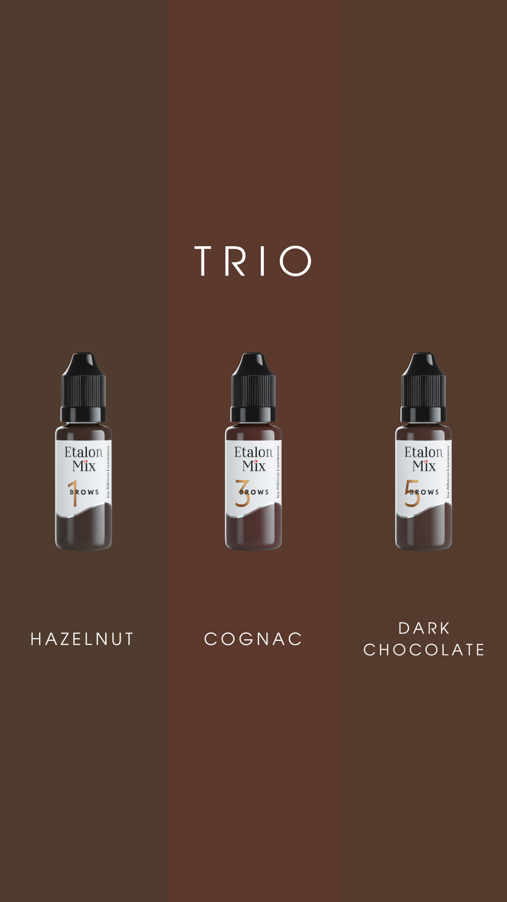 Hybrid TRIO BROW Set: 1-3-5 (15ml)